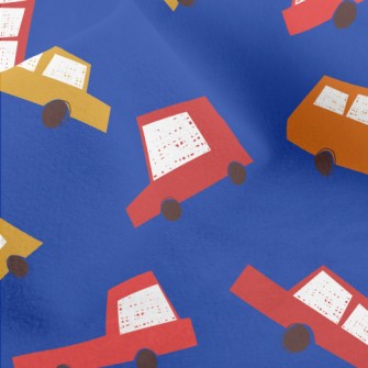 Multi-color Block Cars Micro Fleece