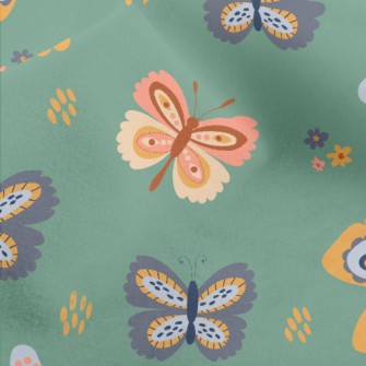 Butterflies Flying Everywhere Micro Fleece