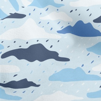 Clouds And Rainy Day Micro Fleece