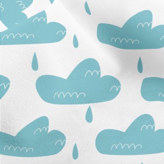 Lines Clouds Raining Micro Fleece