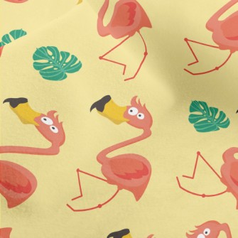 Summer Big-mouthed Flamingo Micro Fleece