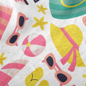 Beach Vacation Supplies Minky