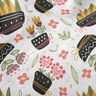 Classic Flower Pots Minky