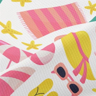 Beach Vacation Supplies Piqué