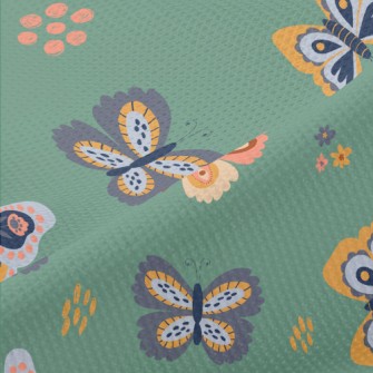 Butterflies Flying Everywhere Piqué