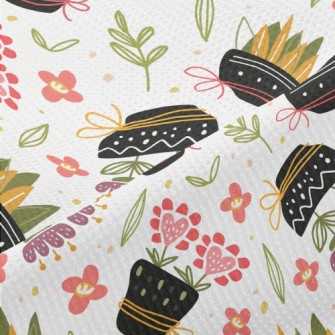 Classic Flower Pots Piqué