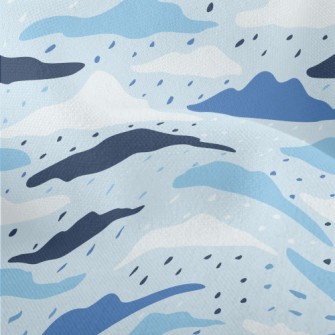 Clouds And Rainy Day Lightweight Performance Linen