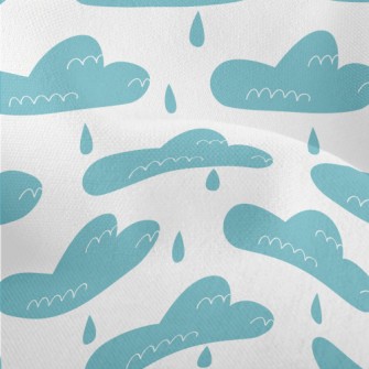 Lines Clouds Raining Lightweight Performance Linen