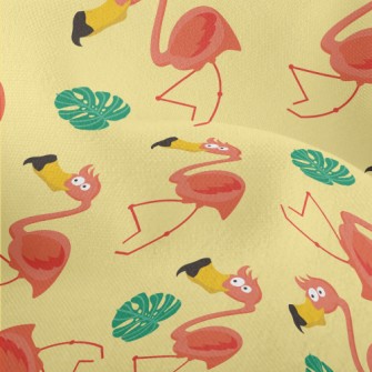 Summer Big-mouthed Flamingo Lightweight Performance Linen