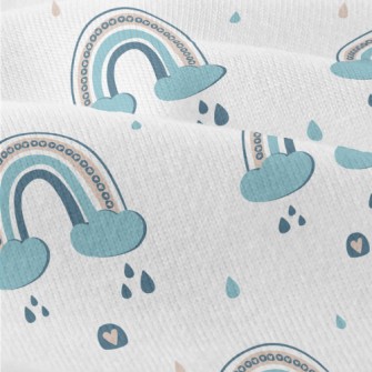 Rainbow Clouds Rainy Day Modern Jersey