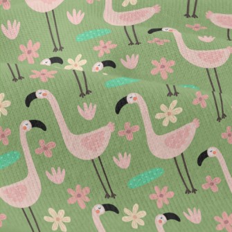 Garden Cartoon Flamingo Modern Jersey