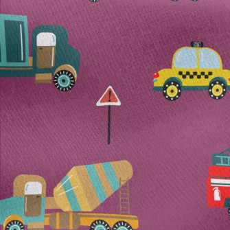 Police Car Fire Truck Engineer Jersey Backed Fleece