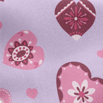 Valentine&#39;s Day Painted He Jersey Backed Fleece
