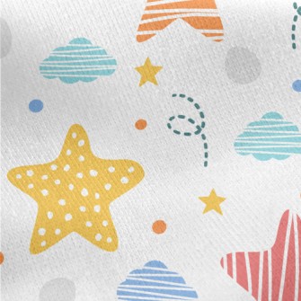 Stripes And Stars Jersey Backed Fleece