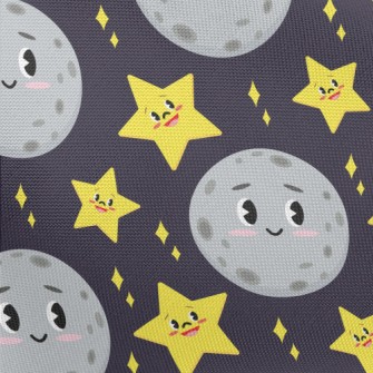 Blushing Moon And Stars Pongee