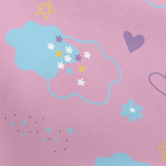 Clouds, Stars, Flowers Pongee