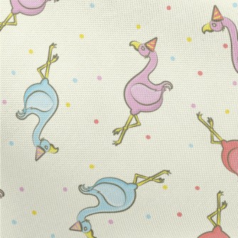 Colorful Birthday Flamingo Pongee