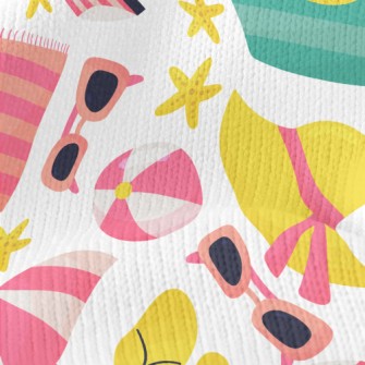 Beach Vacation Supplies Stretch Jersey