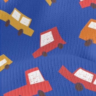 Multi-color Block Cars Stretch Jersey
