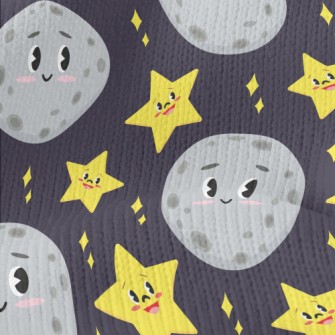 Blushing Moon And Stars Stretch Jersey