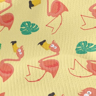 Summer Big-mouthed Flamingo Stretch Jersey