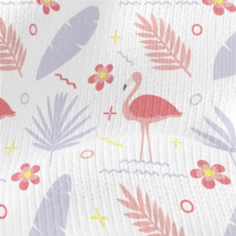Tropical Flowers And Plants Fl Stretch Jersey