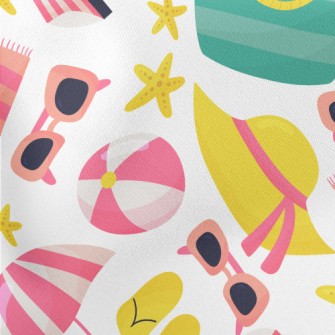 Beach Vacation Supplies Lightweight Cotton Poplin