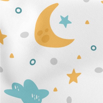 Moon Star Planet Lightweight Cotton Poplin