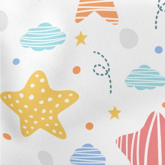 Stripes And Stars Lightweight Cotton Poplin