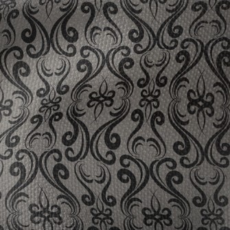 Mysterious Curved Damask Waterproof Canvas