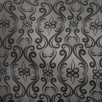 Mysterious Curved Damask Dobby