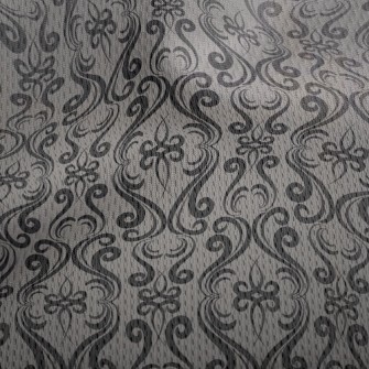 Mysterious Curved Damask Athletic Mesh Flat Back