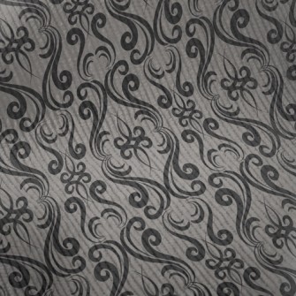 Mysterious Curved Damask Standard Corduroy