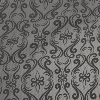 Mysterious Curved Damask Birdseye Piqué