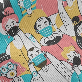 Everyone Wear Anti-epidemic Ma Standard Corduroy