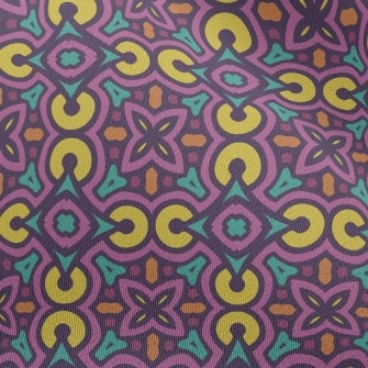 Stacked Geometric Damask Chiffon