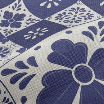 Simple And Elegant Tile Flower Performance Linen