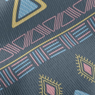 Irregular Ethnic Squares Standard Corduroy