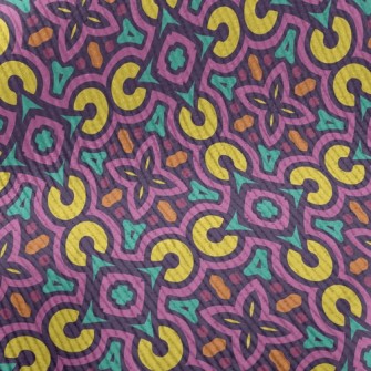 Stacked Geometric Damask Standard Corduroy