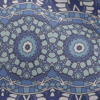 Mysterious Mosaic Damask Chiffon