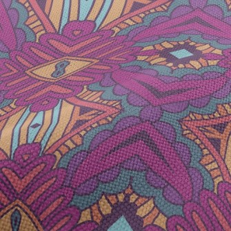 Weird Wind Damask Performance Linen