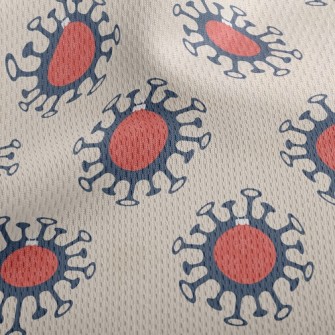 Viruses That Harm Humans Athletic Mesh Flat Back