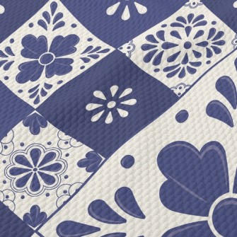Simple And Elegant Tile Flower Birdseye Piqué