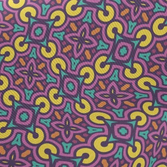 Stacked Geometric Damask Twill
