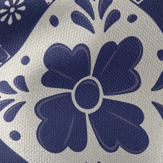 Simple And Elegant Tile Flower Waterproof Canvas