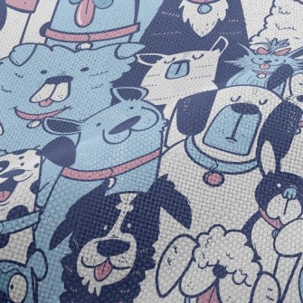 Playful Multi-expression Dog Performance Linen