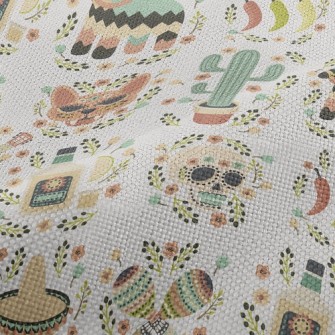 Mexican Cultural Chili Peppers Performance Linen