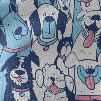 Playful Multi-expression Dog Waterproof Canvas