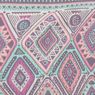Magic Ethnic Style Birdseye Piqué