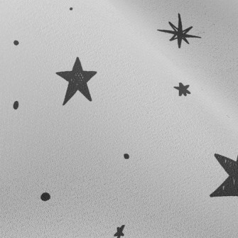 Shiny Doodle Stars Chiffon